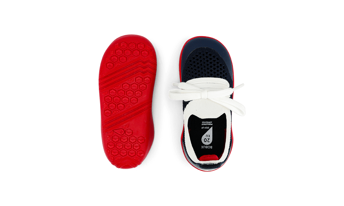 Play Knit Navy + Red