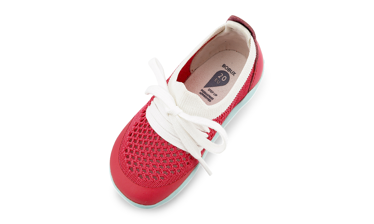 Play Knit Guava + White