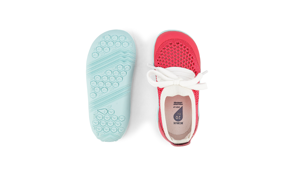 Play Knit Guava + White